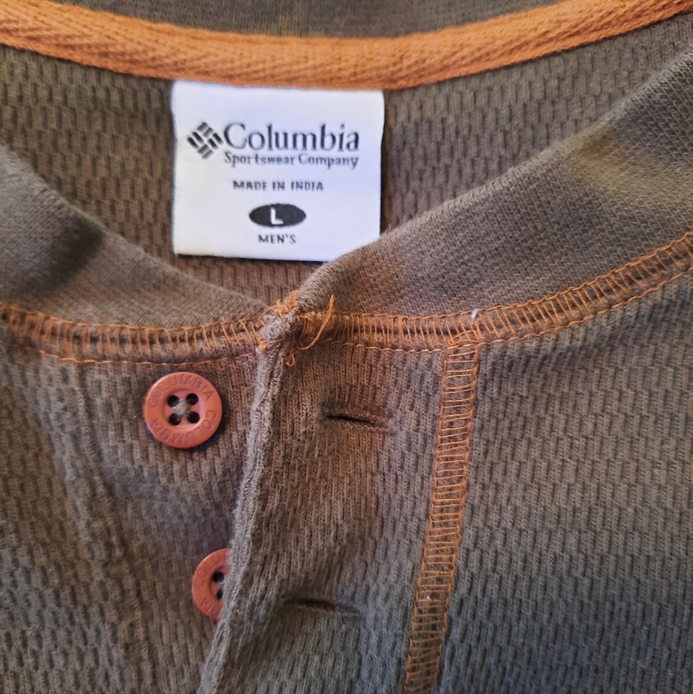Columbia LS pullover shirt LG *M1 - Picture 4 of 5